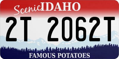 ID license plate 2T2062T