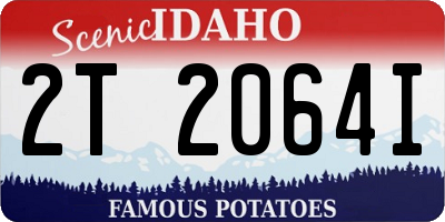 ID license plate 2T2064I