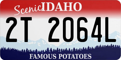 ID license plate 2T2064L