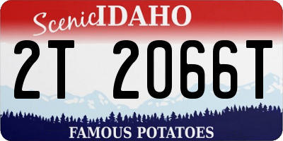 ID license plate 2T2066T