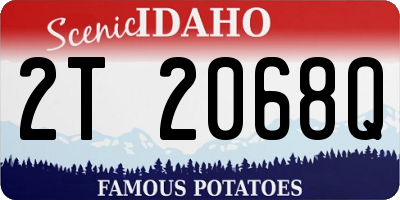 ID license plate 2T2068Q