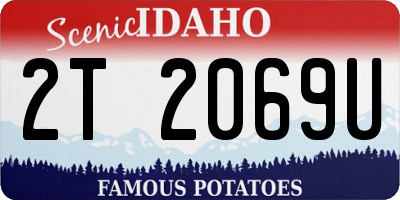 ID license plate 2T2069U