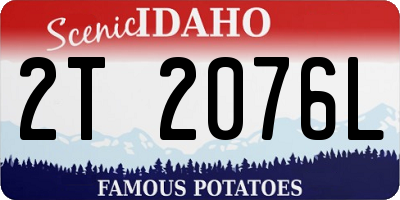 ID license plate 2T2076L