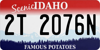 ID license plate 2T2076N