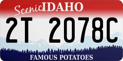 ID license plate 2T2078C