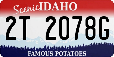 ID license plate 2T2078G