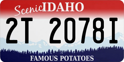 ID license plate 2T2078I