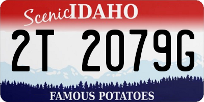 ID license plate 2T2079G
