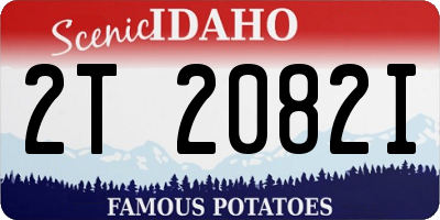 ID license plate 2T2082I