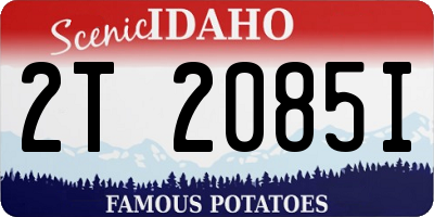 ID license plate 2T2085I