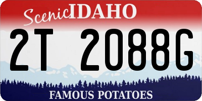 ID license plate 2T2088G