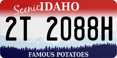 ID license plate 2T2088H
