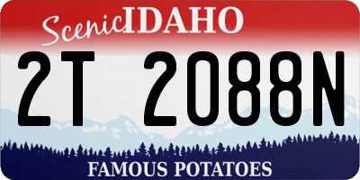 ID license plate 2T2088N