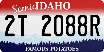 ID license plate 2T2088R