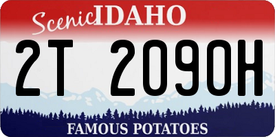 ID license plate 2T2090H