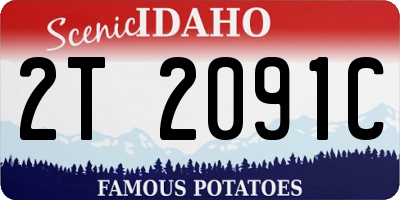 ID license plate 2T2091C