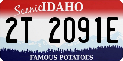 ID license plate 2T2091E