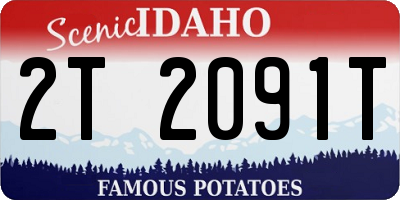 ID license plate 2T2091T