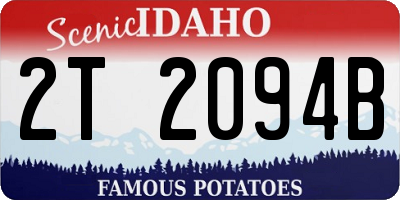 ID license plate 2T2094B