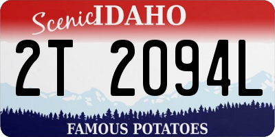 ID license plate 2T2094L