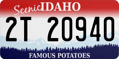 ID license plate 2T2094O