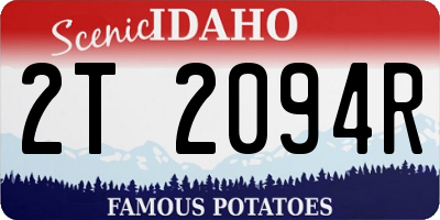 ID license plate 2T2094R