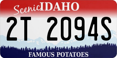 ID license plate 2T2094S