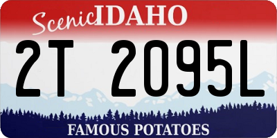 ID license plate 2T2095L