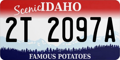 ID license plate 2T2097A