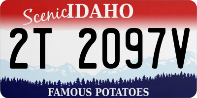 ID license plate 2T2097V
