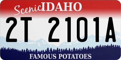 ID license plate 2T2101A