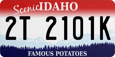 ID license plate 2T2101K