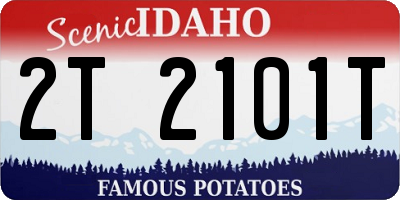 ID license plate 2T2101T