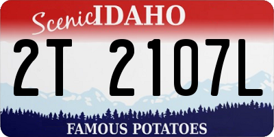ID license plate 2T2107L