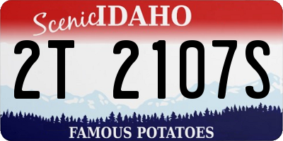 ID license plate 2T2107S