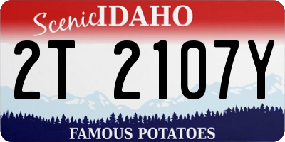 ID license plate 2T2107Y