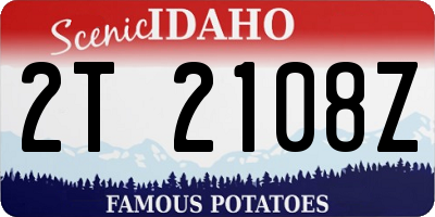 ID license plate 2T2108Z