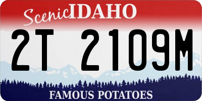 ID license plate 2T2109M