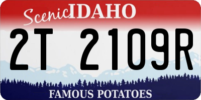ID license plate 2T2109R