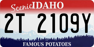 ID license plate 2T2109Y