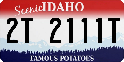 ID license plate 2T2111T