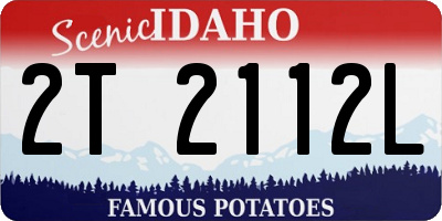 ID license plate 2T2112L