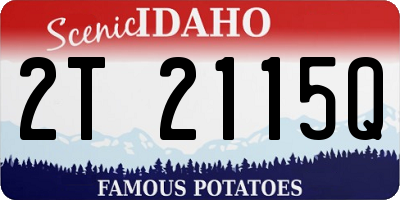 ID license plate 2T2115Q