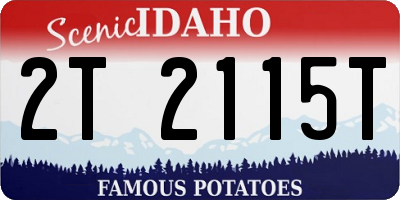 ID license plate 2T2115T