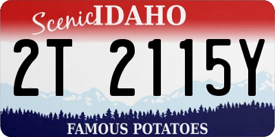 ID license plate 2T2115Y