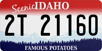 ID license plate 2T2116O