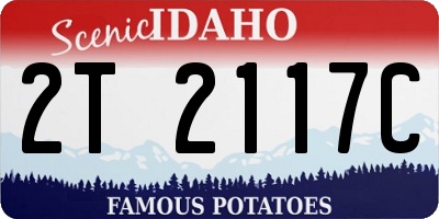 ID license plate 2T2117C