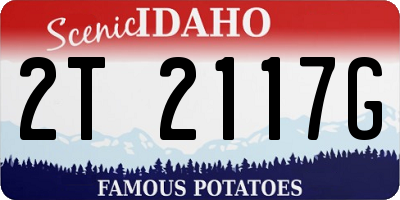 ID license plate 2T2117G