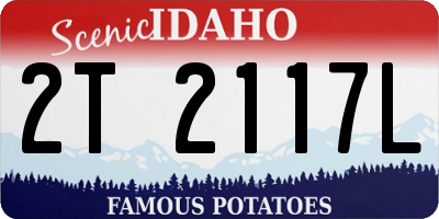 ID license plate 2T2117L