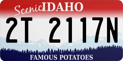 ID license plate 2T2117N